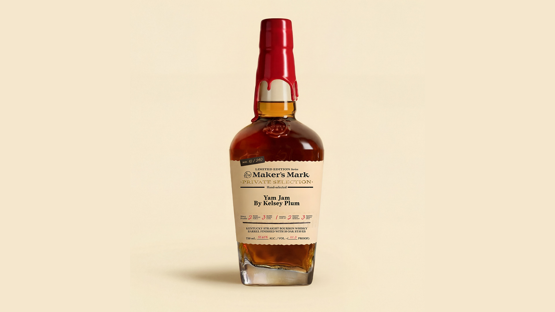 Maker's Mark Private Select Kelsey Plum Bottle