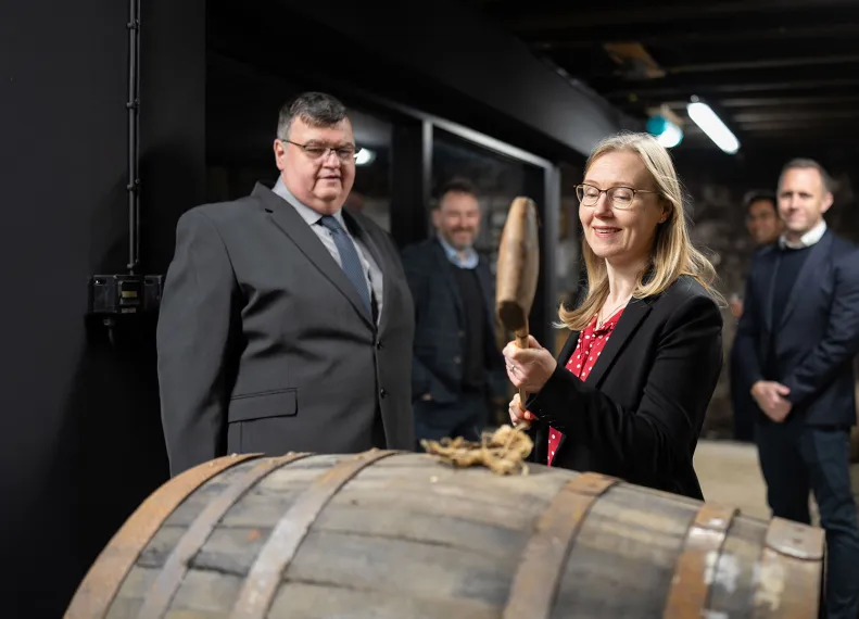 Suntory Global Spirits Marks World-First Hydrogen Direct-Fired Distillation with Historic Casking Ceremony