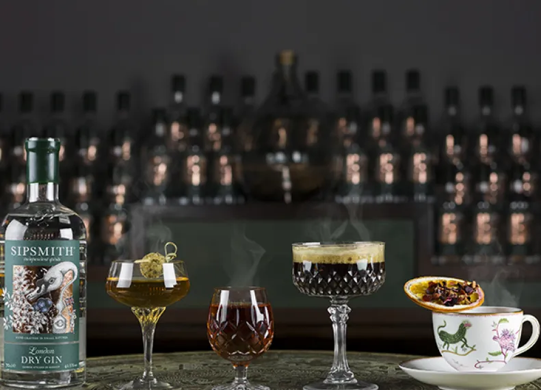 Hot gin roof drink sipsmith