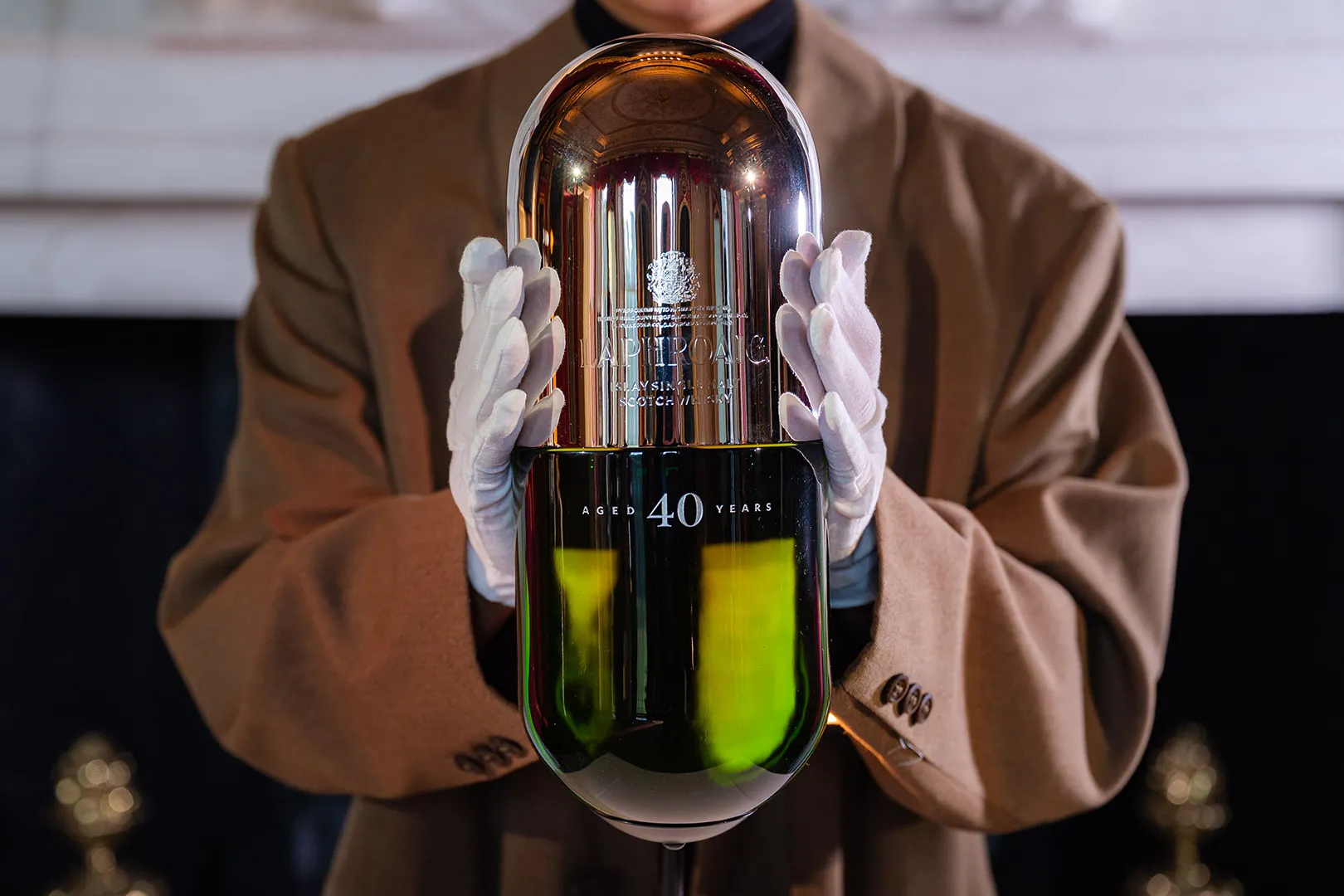 Laphroaig Capsule 40 Year Old on view at Hopetoun House