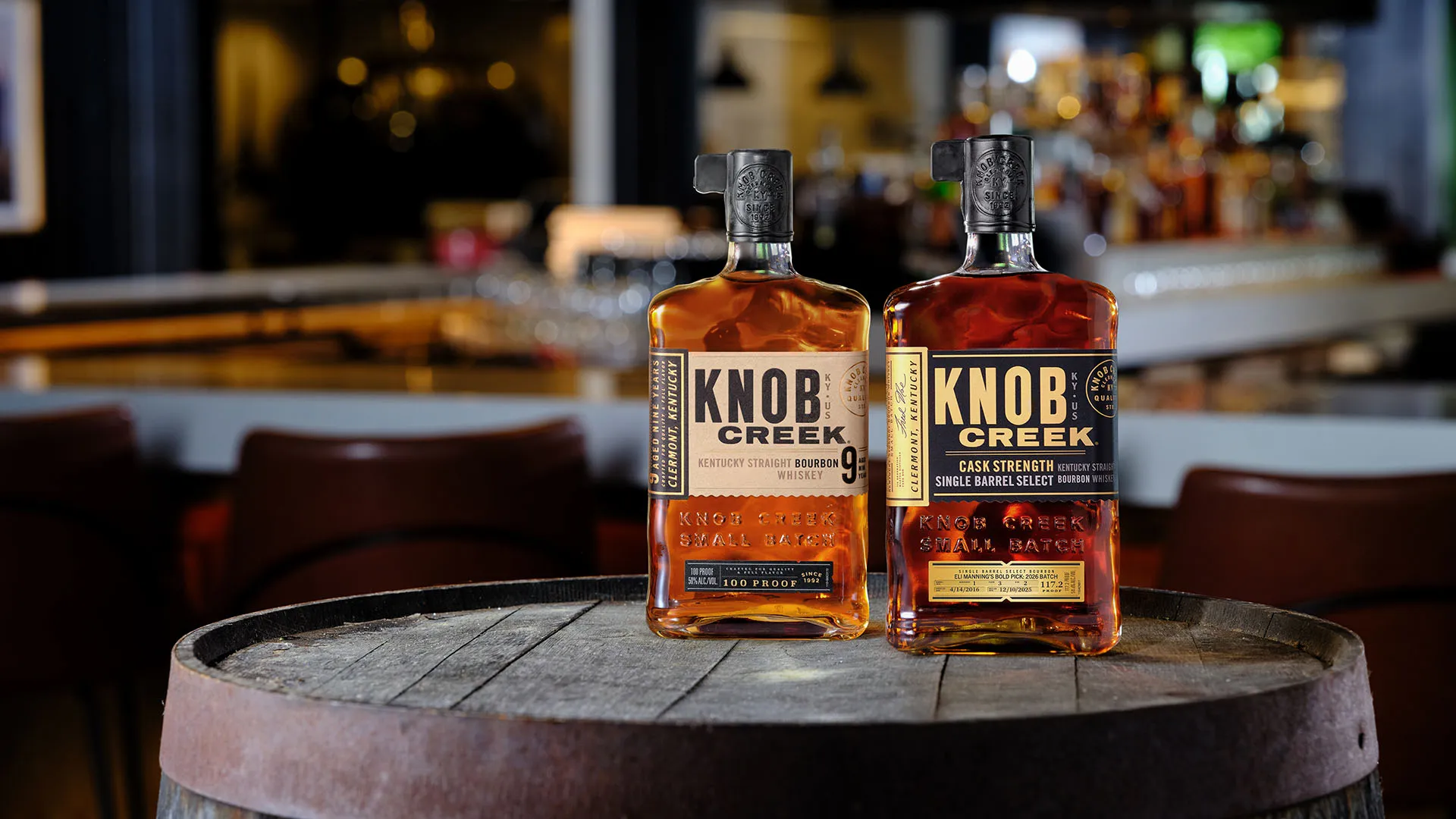 A limited-edition Knob Creek® Single Barrel Cask Strength Bourbon, hand-selected by football legend Eli Manning, arrives nationwide in time for the season’s biggest games