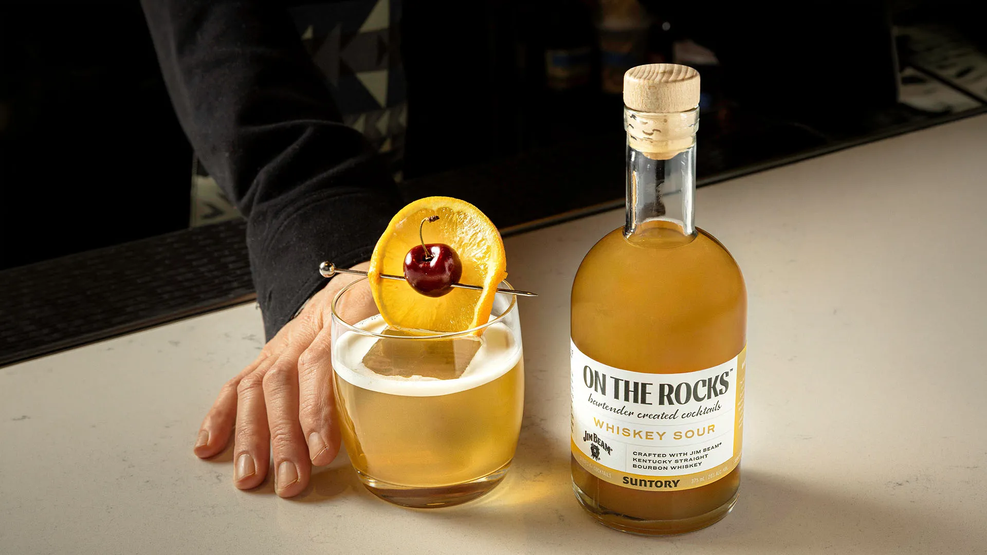 Expert Mixology Meets Heritage Bourbon in New On The Rocks™ Whiskey Sour Crafted with Jim BeamⓇ Kentucky Straight Bourbon