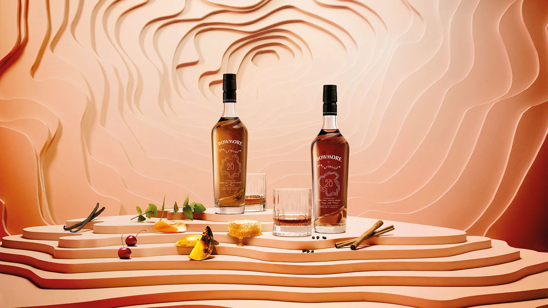 Bowmore Releases 20-Year-Old Captivo Single Malt Collection with Visionary Design Practice Snarkitecture